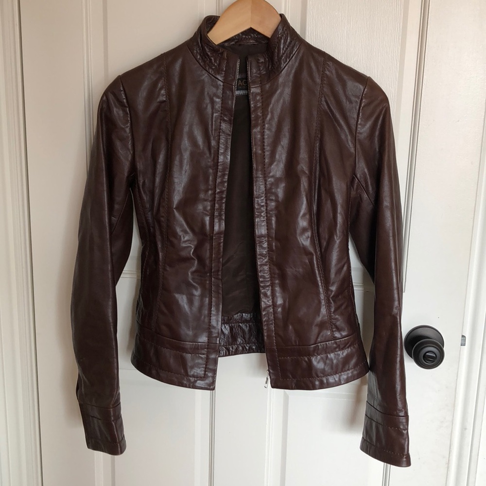 Moto Leather bomber jacket